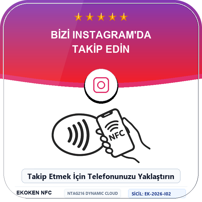 Instagram Profil NFC Standı Ön Yüz