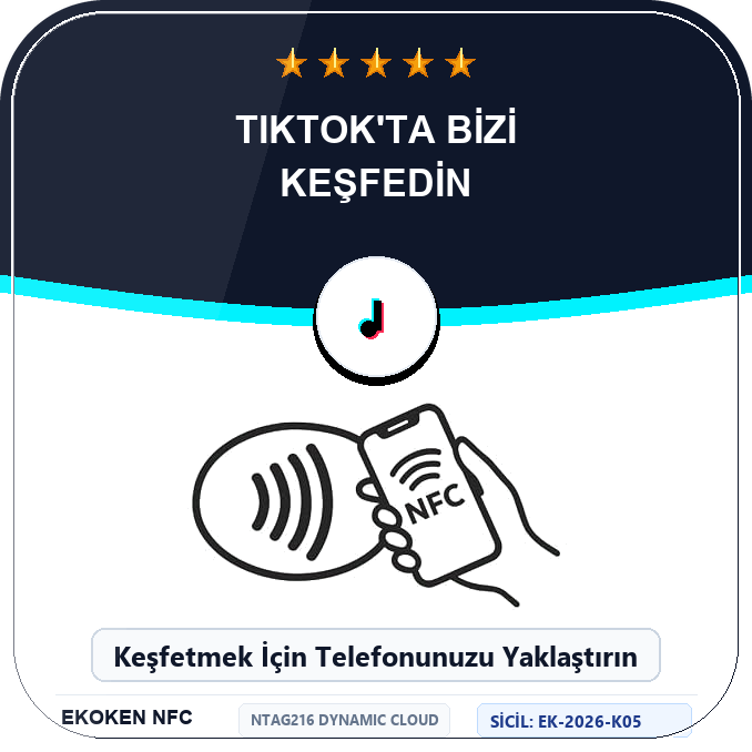 TikTok Keşfet NFC Standı Ön Yüz